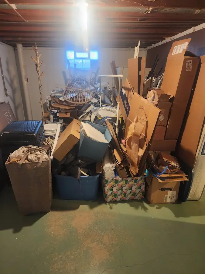 Roll-off dumpster container at job site for Roll Off Dumpster Rental in Blacksburg